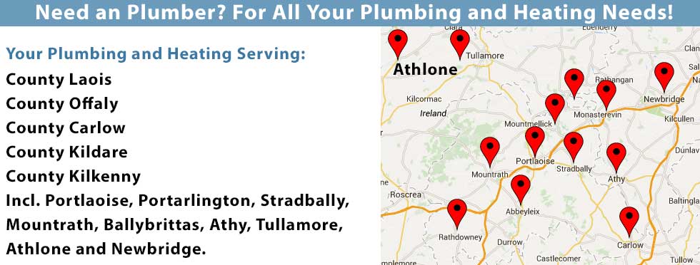 Google Page - We provide power flushing and plumbing services in Co. Laois including Portlaoise, Portarlington, Mountmellick, Monasterevin, Mountrath, Ballybrittas, Athy, Tullamore, Athlone, Roscrea, Abbeyleix, Newbridge and Carlow. We also offer power flushing in Co. Tipperary, Co. Offaly, Co. Kildare and Co. Offaly. Call us today on 0857309375